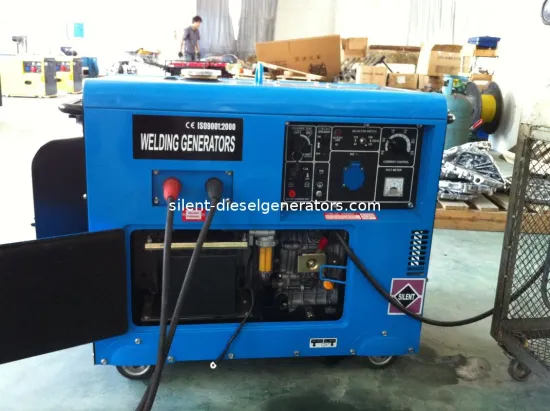 Silent Type Diesel Welding Generator Set Dw180se 4.5kw 160a