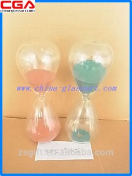Factory produce high art glassware Sand Timer hourglass