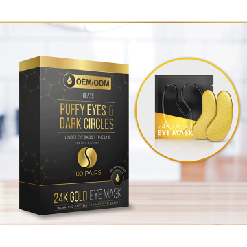 Customizable 24K Gold Collagen Eye Gel Pads - Anti-Puffiness Korean Under Eye Patches