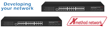 24 ports 10/100/1000Mbps PoE + 4 SFP+ switch