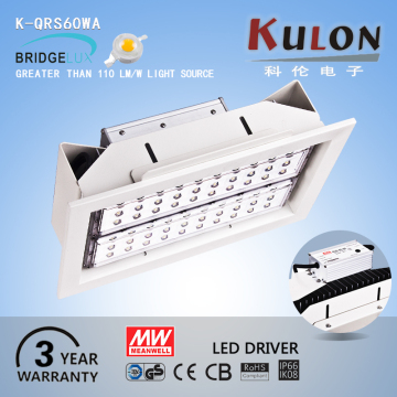 Radiation protection IP65 hospital 60w dimmable led recessed light