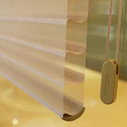 Double layer fashionable and popular shangri-la blinds sunscreen rolle blinds for sahngri-la blinds