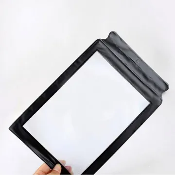 Large PVC Lens 3x Magnifying Glass for A4 Full Page Reading and Book Magnifier