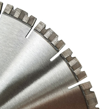 Lâmina de serra de diamante soldada a laser – dente ondulado duplo em U