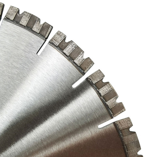 Hoja de sierra de diamante soldada con láser: diente ondulado en doble U