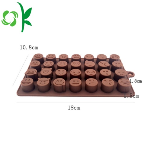 Emoji chocolade siliconen bakvorm kleine ronde mallen