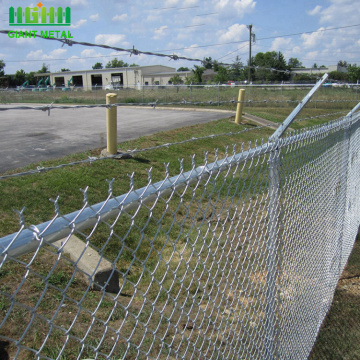 Galvanized wire mesh diamond shape chain link fence