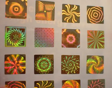 custom id hologram overlay laminating hologram sticker with letter