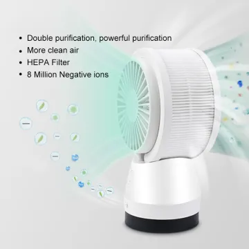 High quality Home uvc air purifier fan hepa filter