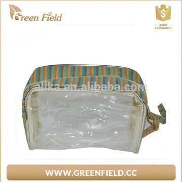 fashion transparent PVC cosmetic bag travelling makeup bag with zipper