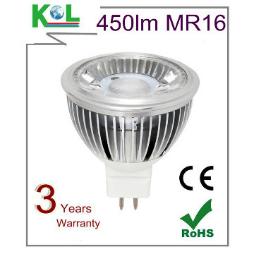 50W HALOGEN REPLACEMENT LED MR16 LAMP 6W 450LM(WW) 3YEARS WARRANTY