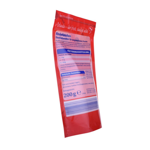 Bottom gusset plastic food bag with series printing