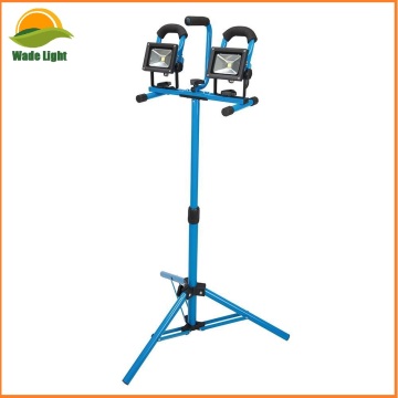 2 x 10W Adjustable LED Tripod Site Work Light 2 x 700 Lumens & 3 Year Warranty