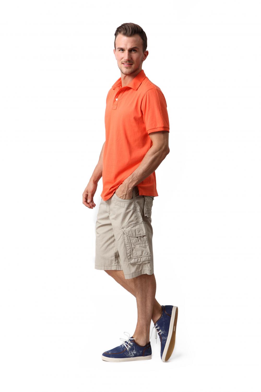 Men's cotton peach shorts 