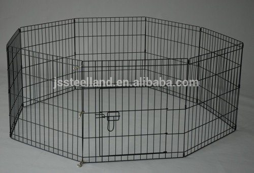 metal wire black powder coated easy to assemble pet playpen