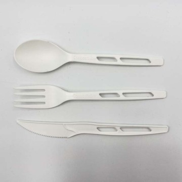 High quality 7 inch CPLA Knife Spoon Fork