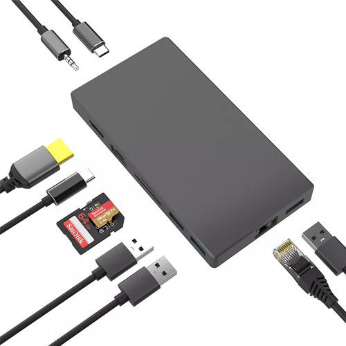 듀얼 USB Type-C USB C 노트북 도킹 스테이션