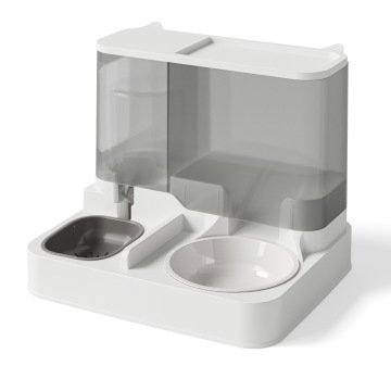 Automatic Pet Feeder & Water Dispenser: Large Capacity Fountain with Dry & Wet Food Separator - Unreviewed