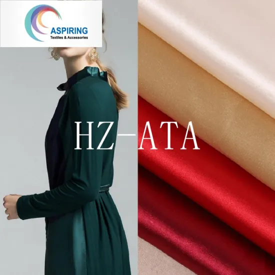 50d  97%Polyester 3%Spandex Stretch Satin Fabric