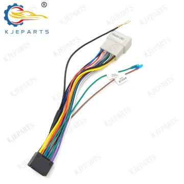 20 Pin Connector Android Video Player Wiring Harness for Mitsubishi Aftermarket Stereo Installation