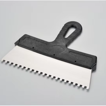 プラスチックハンドル付き高品質のステンレススチールスクレーパーパテナイフ（100-600mm、4*4mm/6*6mm/8*8mm歯）