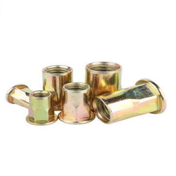 Hot Sale M12 Zinc Plated Flat Head Riveted Nuts - UNI 9201