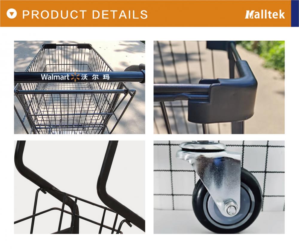 Supermarket Storage Metal Shopping Basket Trolley