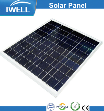 IWELL China suppliers 50W Poly solar panel for home usage solar panels