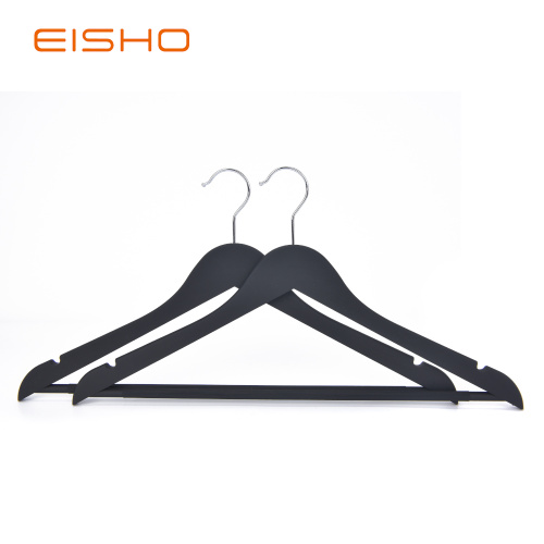 Rubber Coated Wood-like Plastic Hangers RCP002