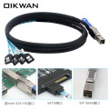 External HD Mini SAS SFF-8644 to 4*SATA Cable Mini SAS HD Cable to SATA