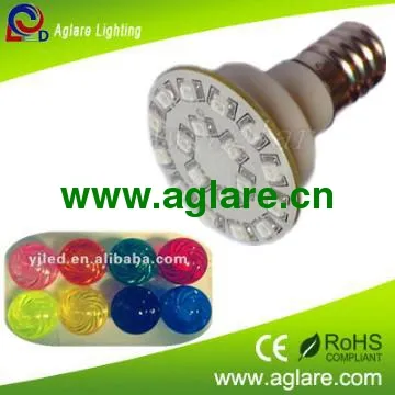 E14 RGB Cabochon led turbo rides lighting AC60V