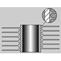 AL 1060 Extruded Finned Tube für luftgekühlte Kondensatoren