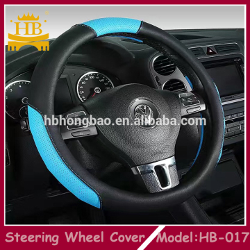Colorful pu leather car steering wheel cover