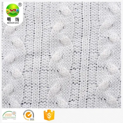 Polyester viscose sweater knit fabric for sweaters