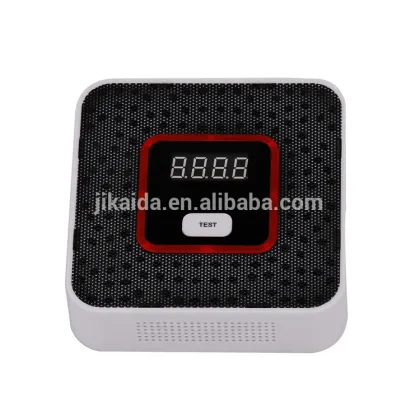Wireless z-wave gas leak detector with LCD meter gas