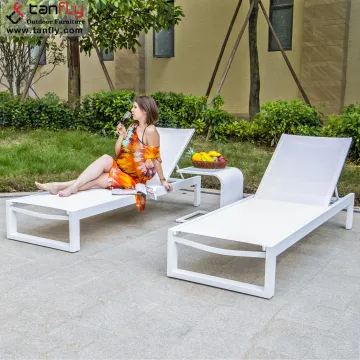 Garden Hotel Beach Rattan Sun Lounger Outdoor Chaise Lounge