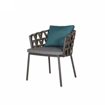 table chair set rope woven chair for garden