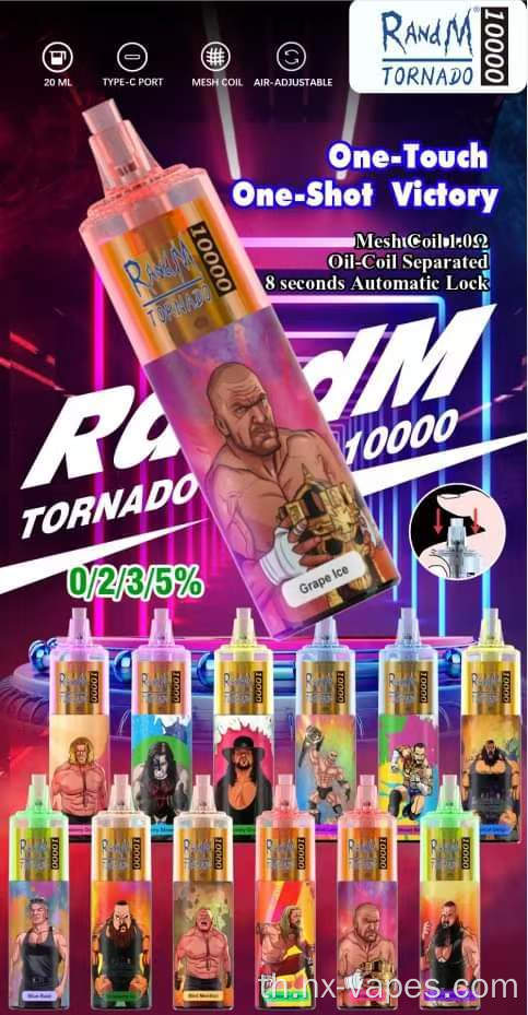 แรนด์พายุทอร์นาโด 10,000 พัฟ vapes ปากกาขายส่ง