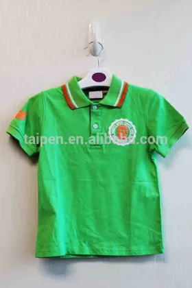 Summer Hot Sale Children Short Sleeve Cotton T-shirt Boys Polo Shirts for 3-7 Years