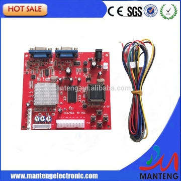 CGA/EGA/YUV TO VGA converter board for POG Game PCB