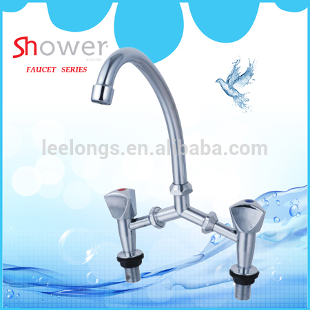 Leelongs Zinc Doule Hole Cheap Kitchen Faucets