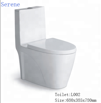 Ceramic Sanitary Ware Floor Standing Jet Siphonic Vortex Flush Toilet with S-Trap