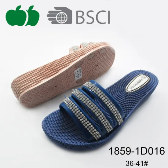 Fancy Women Platform Slipper with Diamond