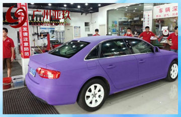 Derek Car Body Purple Glitter Vinyl Wrap For Automobile 1.52*30m