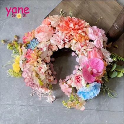 Champagne Blue Clasp Flower Headband Photo Flower Crown