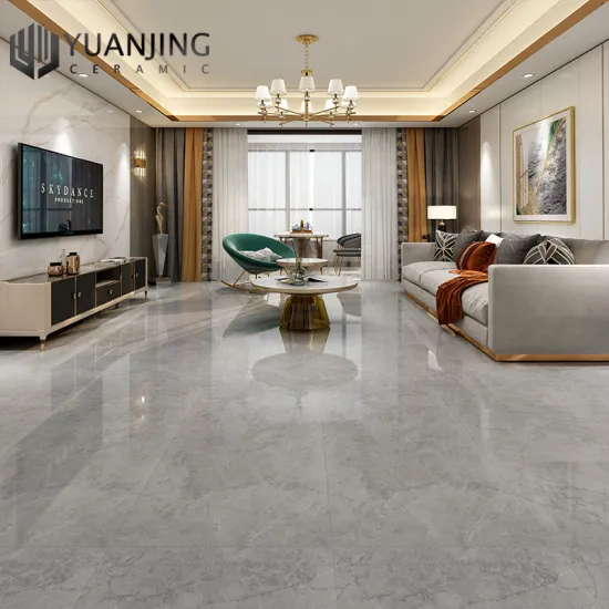 Wholesale Grey Infinite Continuous Marble Look Floor Tiles - 600x1200mm Polished Porcelain, Modern European Style