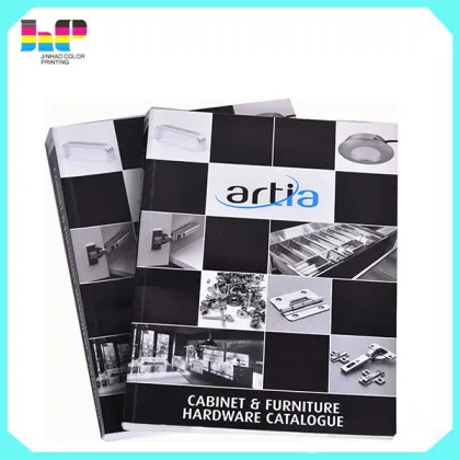 softcover perfect binding catalog printing in Jinhao