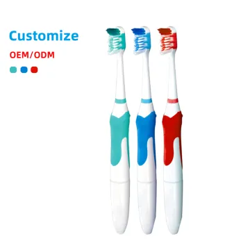 Affordable Starter Kit: Electric Sonic Toothbrush & Tongue Cleaner with AAA Batteries