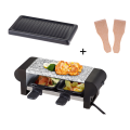 2 Non-stick pans Indoor electric BBQ raclette party grill