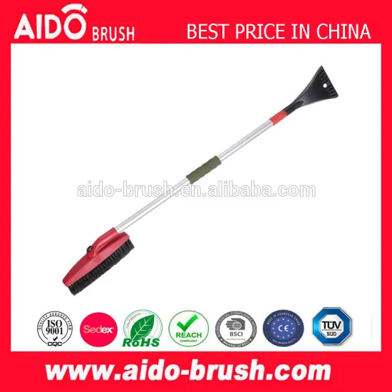 Rotary Snow Brush with Ice Scraper